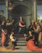 Fra Bartolommeo, The Annunciation with Saints Margaret Mary Magdalen Paul John the Baptist Jerome and Francis (mk05)